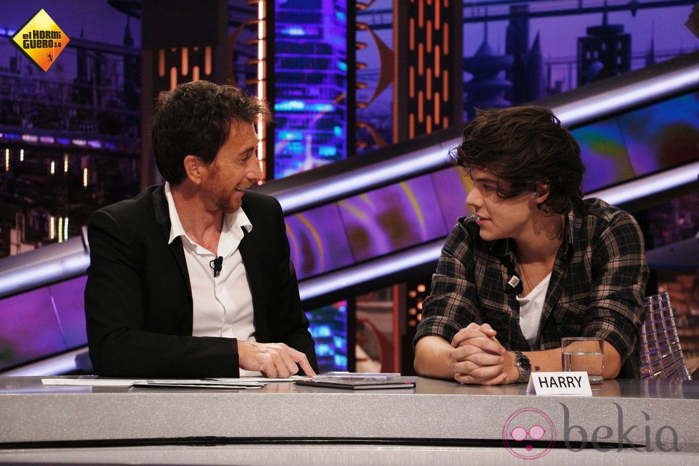 Harry Styles y Pablo Motos en 'El hormiguero'