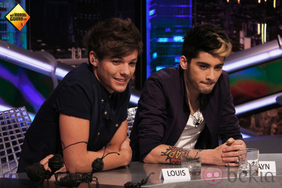 Los One Direction Louis Tomlinson y Zayn Malik en 'El hormiguero'