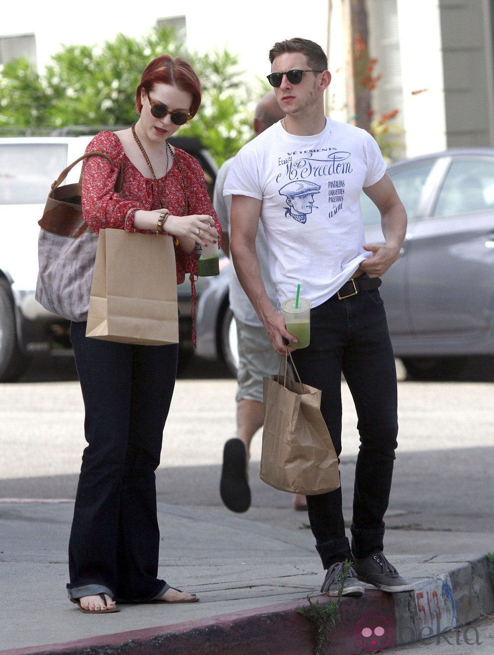 Evan Rachel Wood y Jamie Bell, tarde de compras