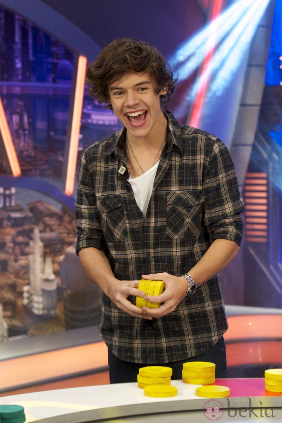 El One Direction Harry Styles se divierte en 'El hormiguero'