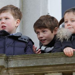 Christian, Isabel y Félix de Dinamarca en la cacería Hubertus