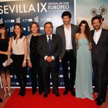 Reparto de 'Fin' en el Festival de Cine Europeo de Sevilla 2012