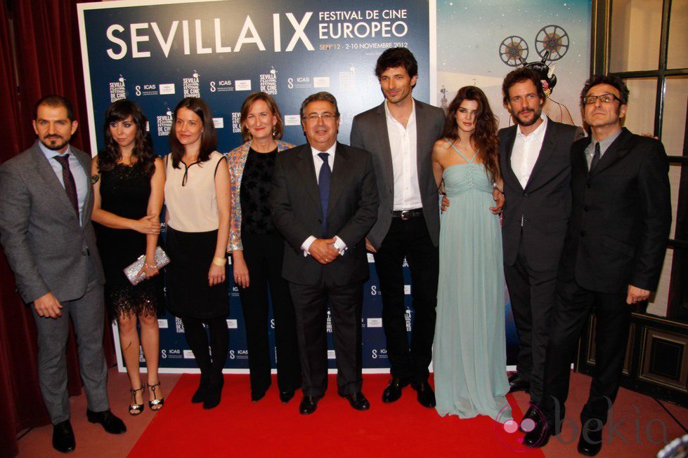 Reparto de 'Fin' en el Festival de Cine Europeo de Sevilla 2012