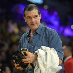 Antonio Banderas animando a los Lakers