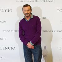 Juan Diego en la presentación de la película 'Todo es silencio'