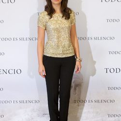 Celia Freijeiro en la presentación de la película 'Todo es silencio'