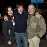 María Isasí, Sergio Peris Mencheta y Emilio Linder en la manifestación de los actores en defensa de la Cultura