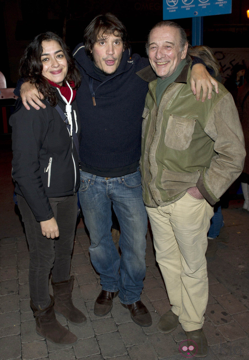 María Isasí, Sergio Peris Mencheta y Emilio Linder en la manifestación de los actores en defensa de la Cultura