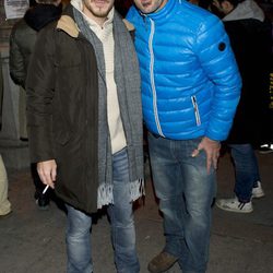 Víctor Clavijo y Luis Zahera en la manifestación de los actores en defensa de la Cultura