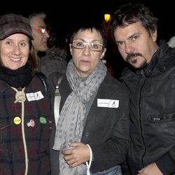 Esperanza Elipe y Blanca Portillo en la manifestación de los actores en defensa de la Cultura