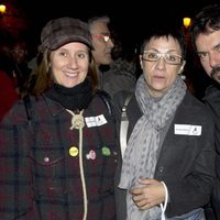 Esperanza Elipe y Blanca Portillo en la manifestación de los actores en defensa de la Cultura