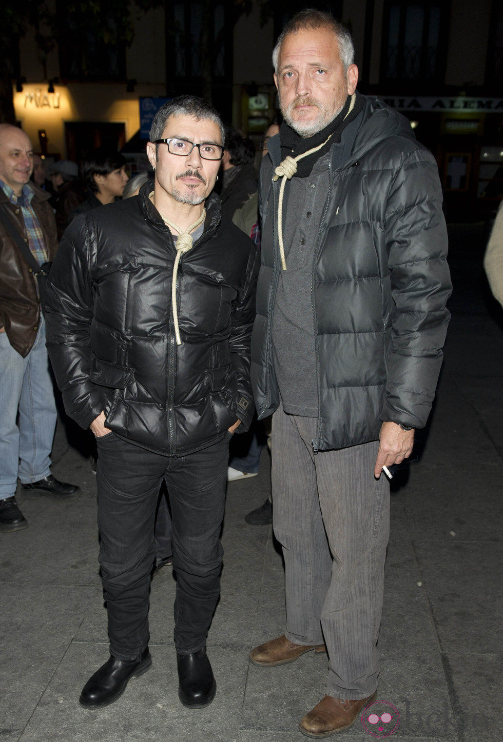 Ángel Pardo y Jordi Rebellón en la manifestación de los actores en defensa de la Cultura