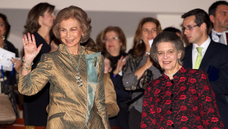 La Reina Sofía y la Princesa Irene de Grecia en la entrega del Premio BMW de Pintura