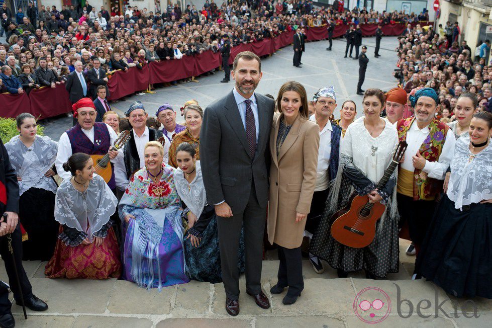 Los Príncipes Felipe y Letizia en Caspe