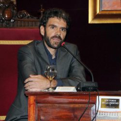 José Tomás en la presentación del libro 'Los toros en libertad' 