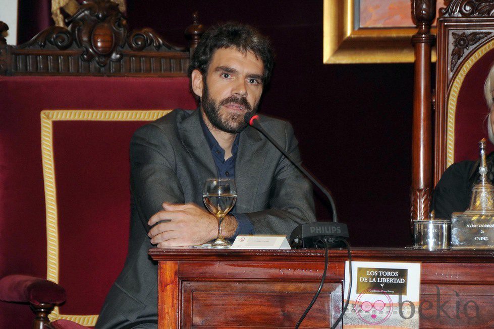 José Tomás en la presentación del libro 'Los toros en libertad' 