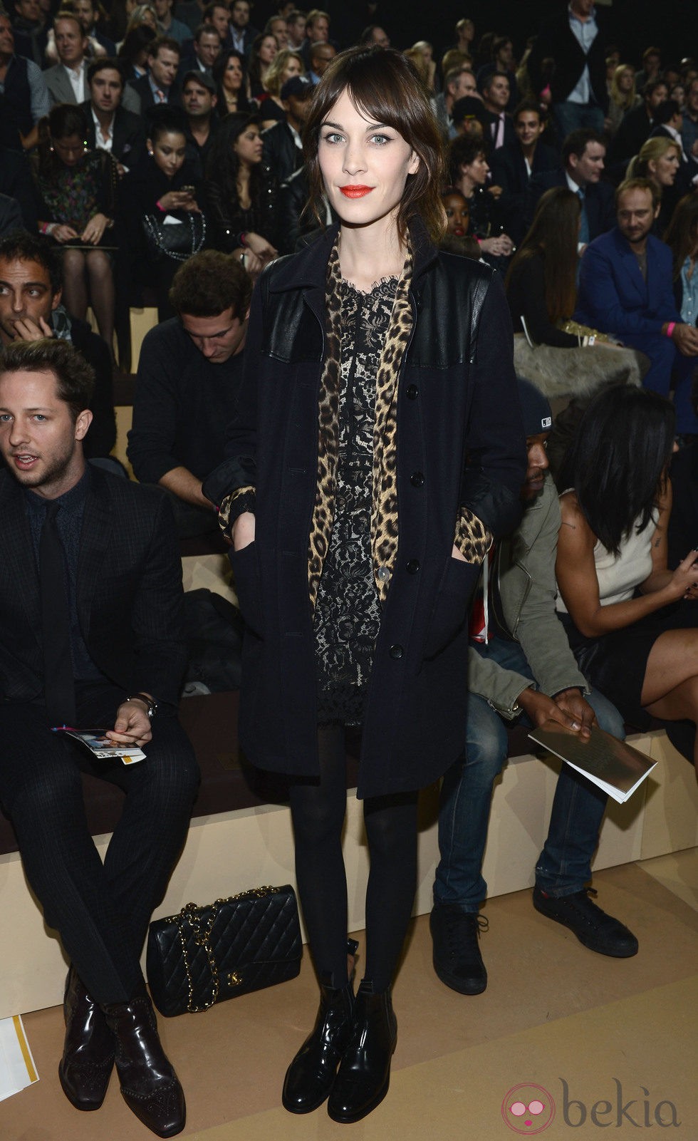 Alexa Chung en el front row del Victoria's Secret Fashion Show 2012