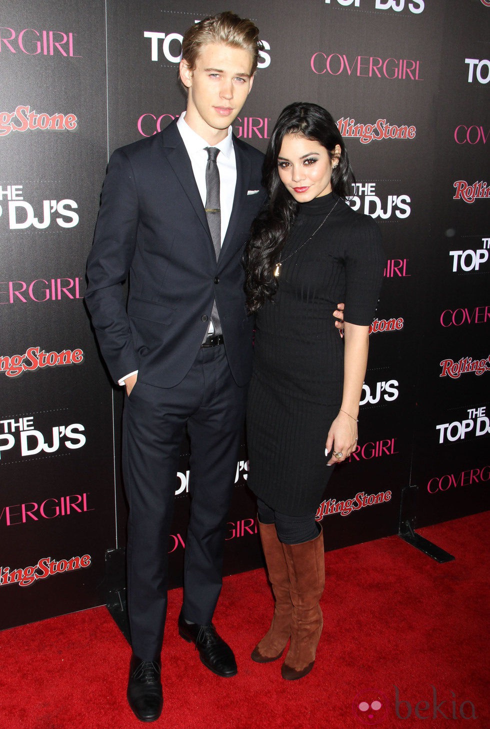 Vanessa Hudgens y Austin Butler en la fiesta de Rolling Stones