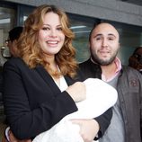 Kiko Rivera y Jessica Bueno, muy felices en la presentación de su hijo Francisco