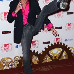 David Hasselhoff en la alfombra roja de los EMA 2012