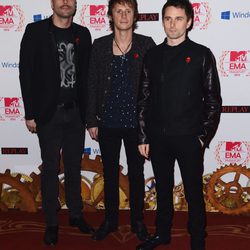 Chris Wolstenholme, Dominic Howard y Matt Bellamy, Muse, en los MTV EMA 2012