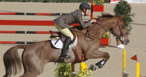 La Infanta Elena compitiendo en el Concurso de Saltos de Sevilla 2012