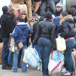 Justin Timberlake y Jessica Biel ofreciendo su ayuda a las víctimas de Sandy