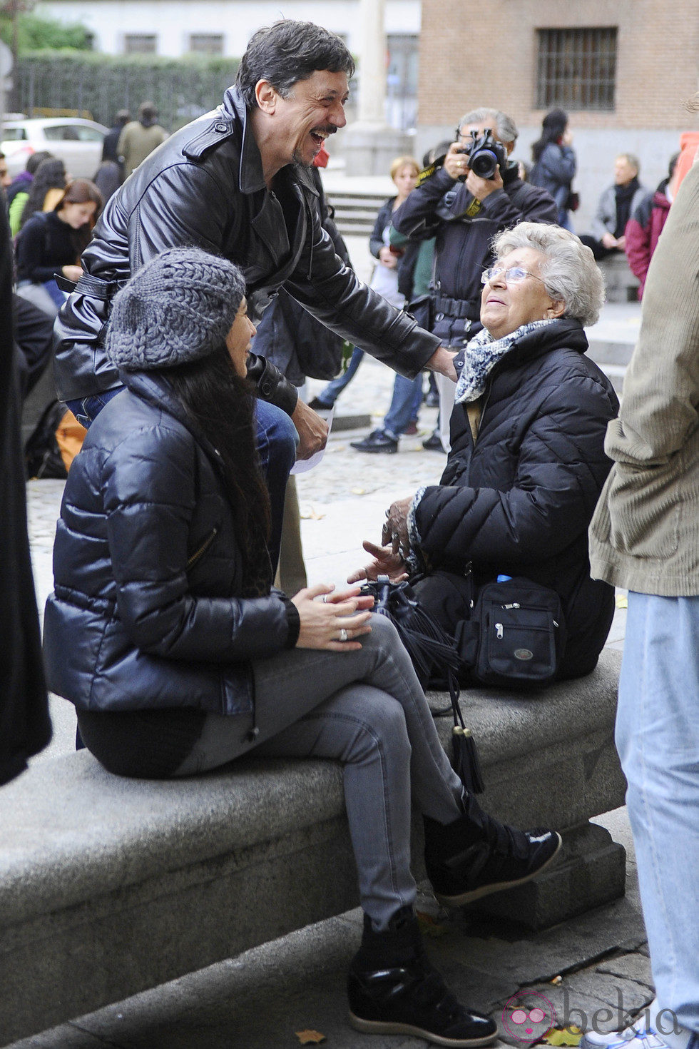 Carlos y Pilar Bardem se manifiestan con motivo de la Huelga General del 14N