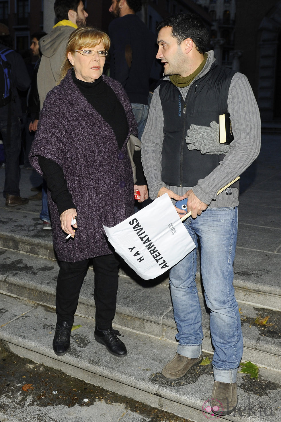 María Garralón se manifiestan con motivo de la Huelga General del 14N