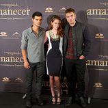 Taylor Lautner, Kristen Stewart y Robert Pattinson presentan 'Amanecer. Parte 2' en Madrid