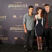 Taylor Lautner, Kristen Stewart y Robert Pattinson presentan 'Amanecer. Parte 2' en Madrid