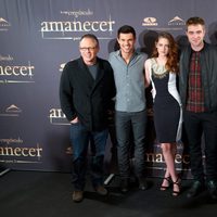 Taylor Lautner, Kristen Stewart, Robert Pattinson, Bill Condon y Wyck Godfrey presentan en Madrid de 'Amanecer. Parte 2'