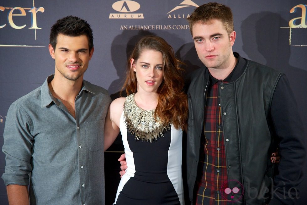 Robert Pattinson, Taylor Lautner y Kristen Stewart presentan 'Amanecer. Parte 2' en Madrid