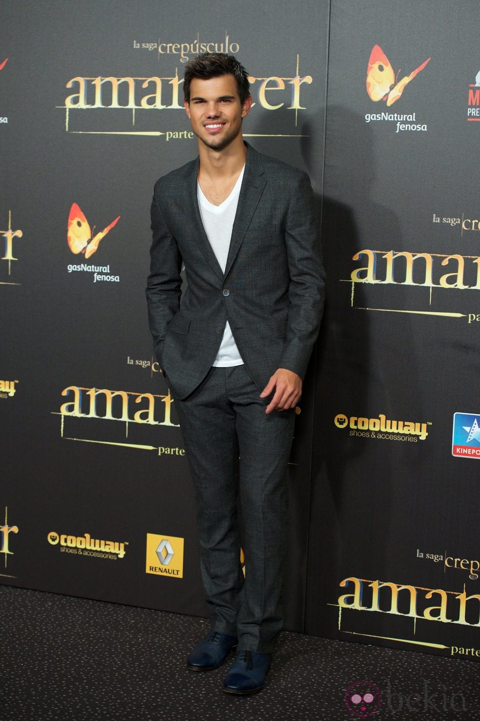 Taylor Lautner en el estreno de 'Amanecer. Parte 2' en Madrid