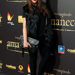 Vicky Martín Berrocal en el estreno de 'Amanecer. Parte 2' en Madrid