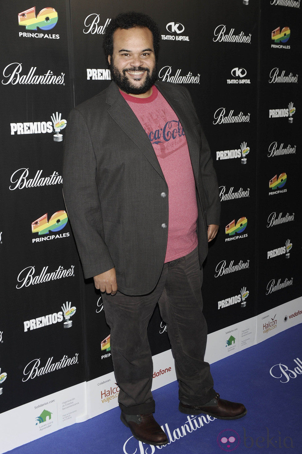 Carlos Jean en la fiesta de nominados de los Premios 40 Principales 2012