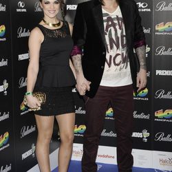 Melendi y Damaris en la fiesta de nominados de los Premios 40 Principales 2012