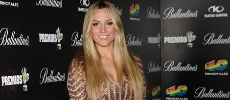 Edurne en la fiesta de nominados de los Premios 40 Principales 2012