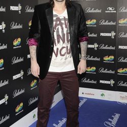 Melendi en la fiesta de nominados de los Premios 40 Principales 2012