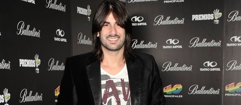 Melendi en la fiesta de nominados de los Premios 40 Principales 2012