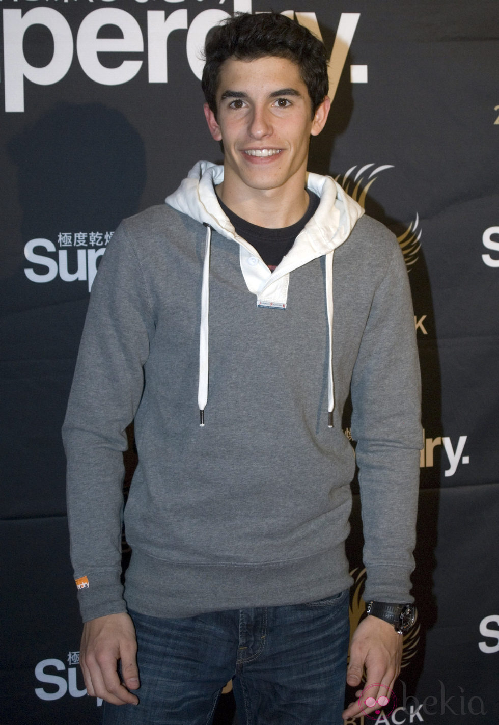 Marc Márquez en la inauguración de la tienda 'Internacional Superdry' en Madrid