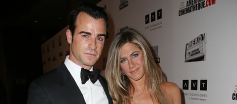 Jennifer Aniston y Justin Theroux en un homenaje a Ben Stiller