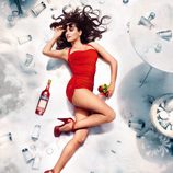 Penélope Cruz en el mes de agosto del Calendario Campari 2013