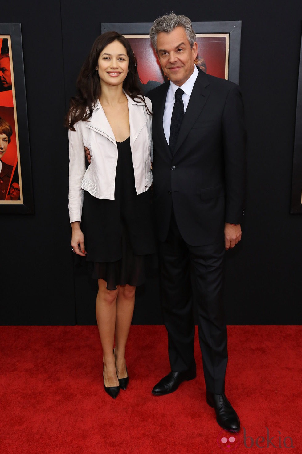 Olga Kurylenko y Danny Huston en el estreno de 'Hitchcock' en Nueva York