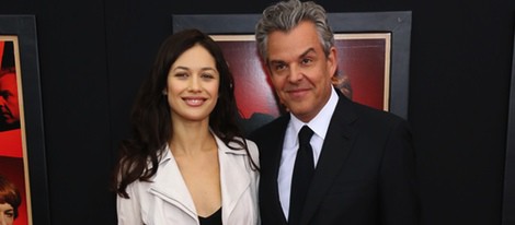 Olga Kurylenko y Danny Huston en el estreno de 'Hitchcock' en Nueva York