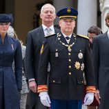 Alberto y Charlene de Mónaco con Andrea Casiraghi en el Día Nacional de Mónaco 2012