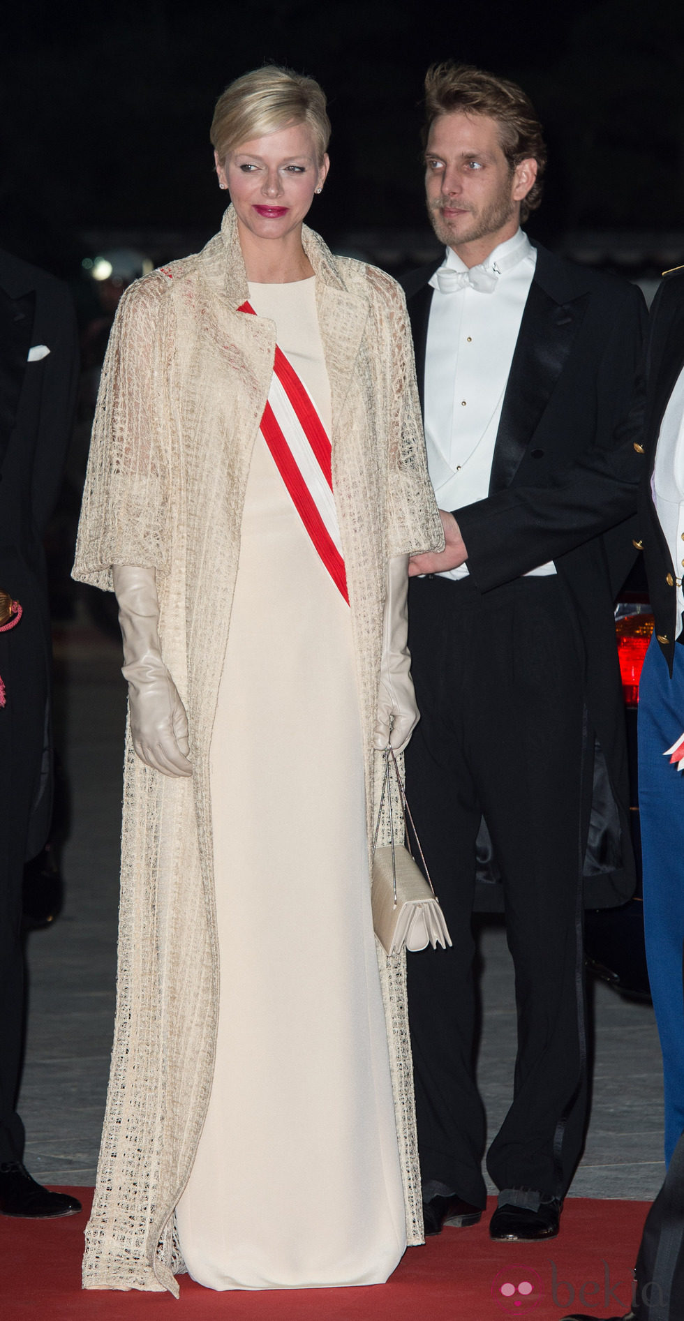 Charlene de Mónaco y Andrea Casiraghi en la gala por el Día Nacional de Mónaco 2012