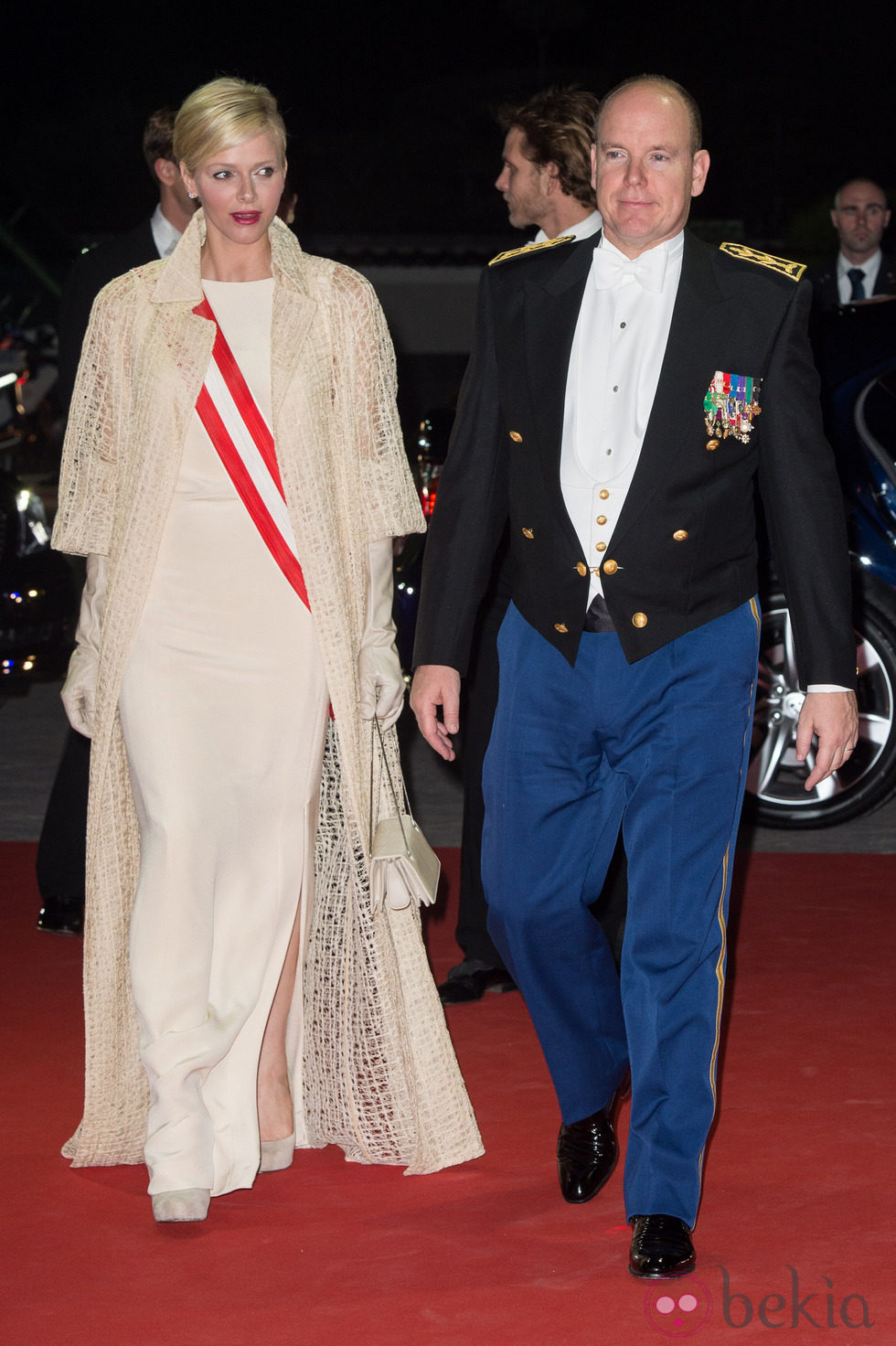 Los Príncipes Alberto y Charlene en la gala por el Día Nacional de Mónaco 2012