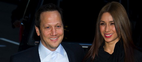 Rob Schneider y su mujer Patricia Azarcoya en Nueva York