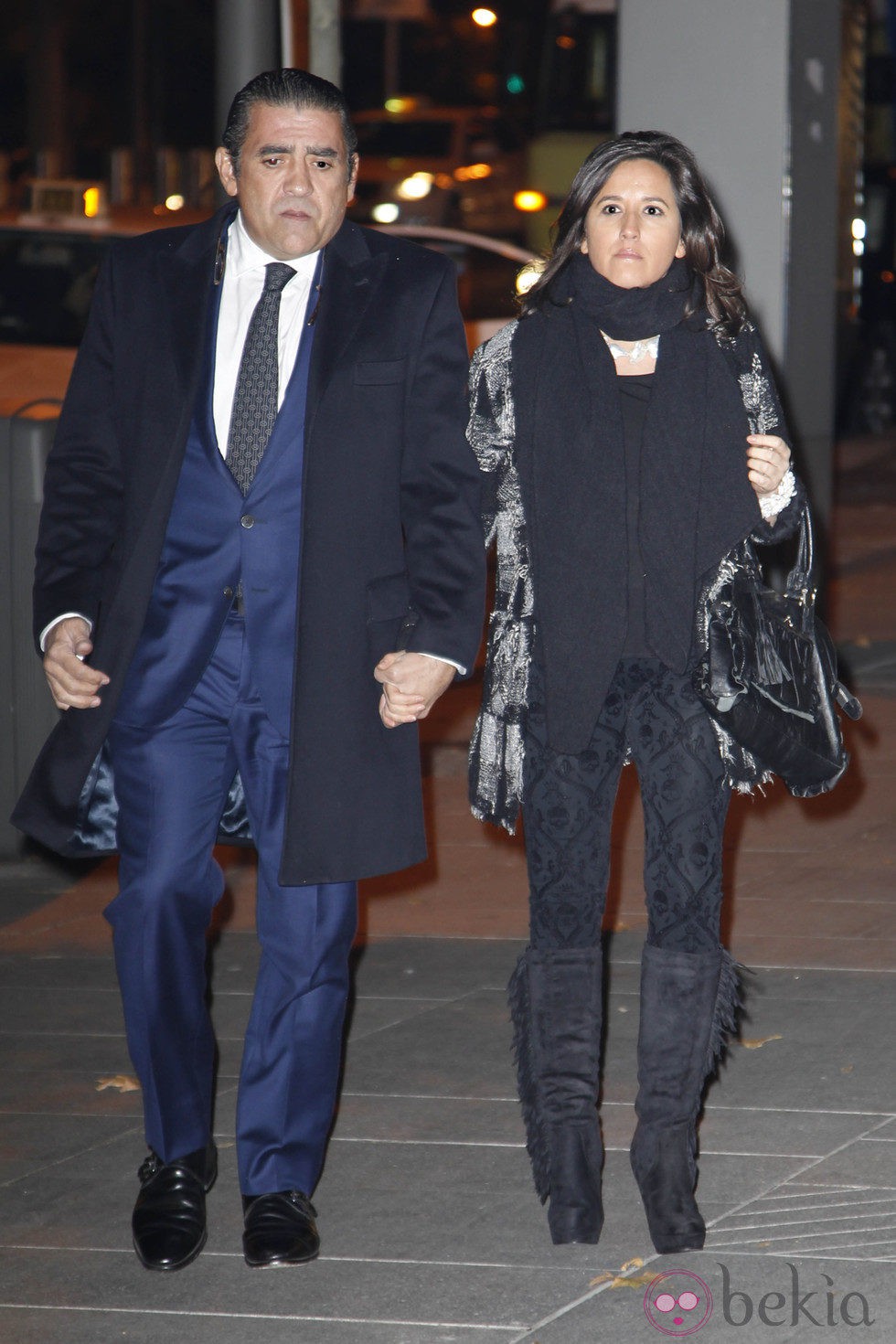 Jaime Martínez Bordiú y Marta Fernández en el funeral de Federico Trenor